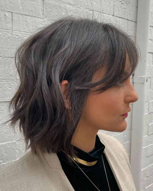 Carré Bob Wavy Sur Cheveux Fins Sans Volume 
