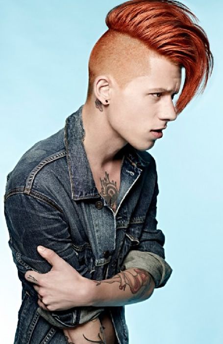 Coupe Grunge Avec Un Style Coquille