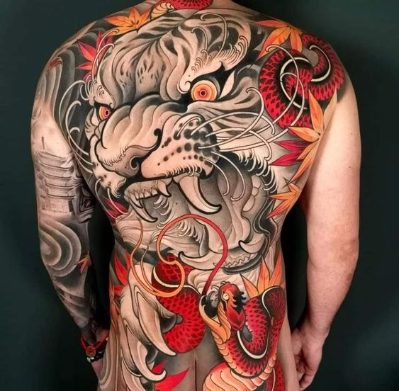 Tatouage Tigre Japonais
