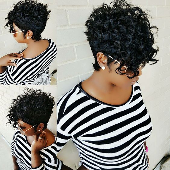 Coupe Courte Asymétrique Avec Nique Rasée 