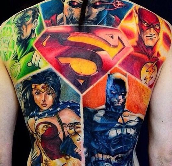 Tatouage Héros Dc