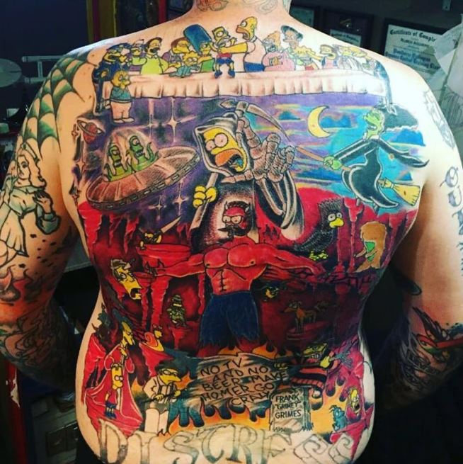 Tatouage Les Simpson
