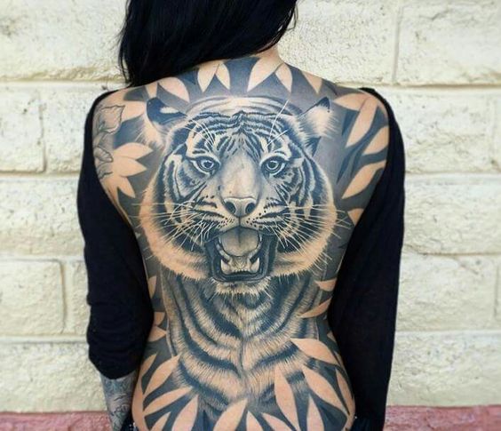 Tatouage Tigre Réaliste