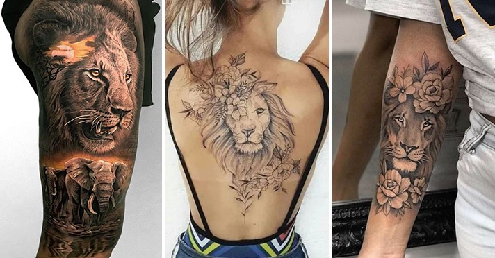 Tatouage Lion