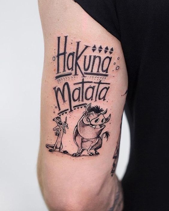 Tatouage Hakuna Matata Sur Le Bras