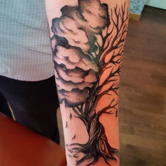 Tatouage Arbre De Vie Sur L'avant Bras