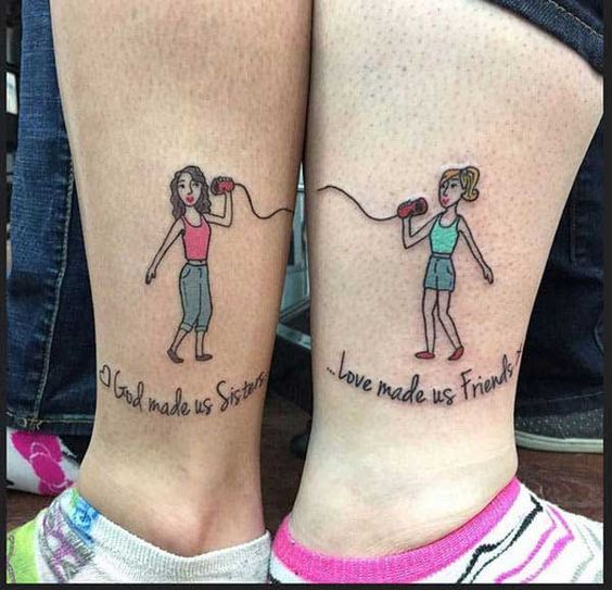 Tatouage Femmes Et Phrases Sur La Jambe