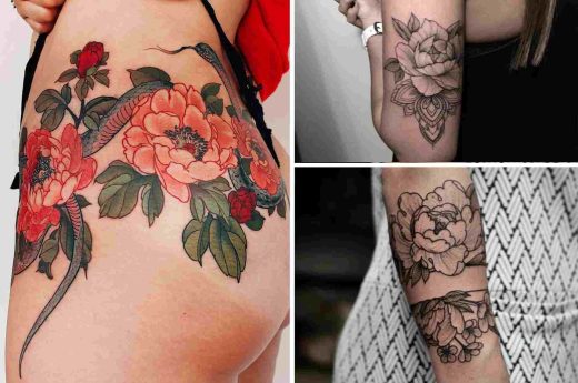 Tatouage Pivoine