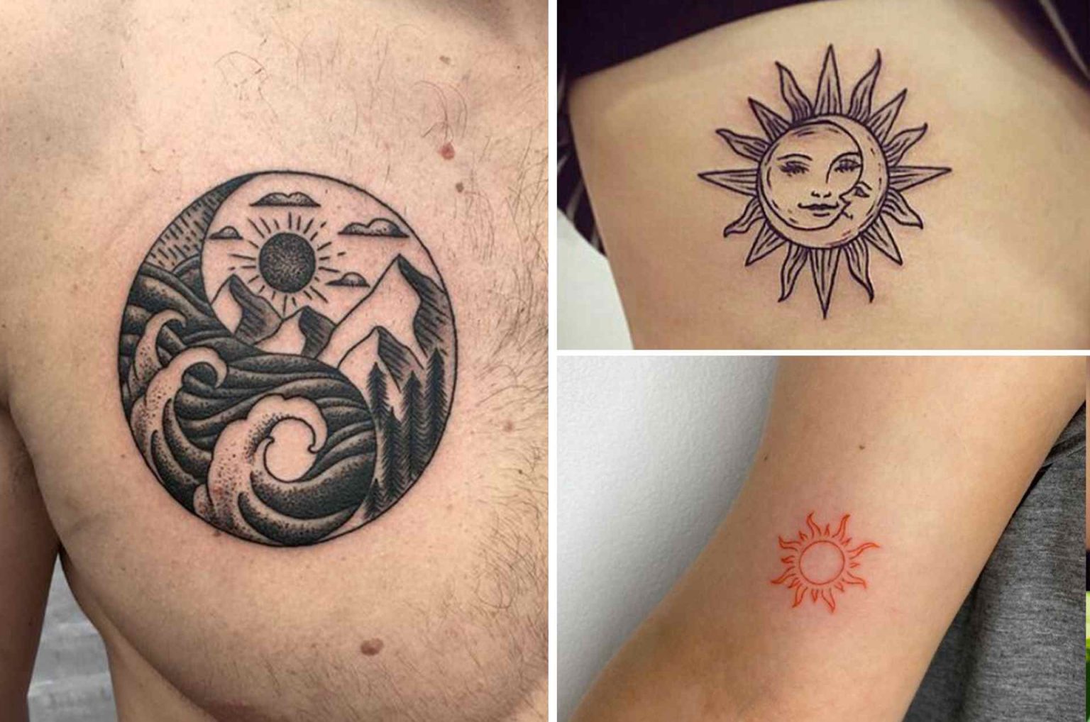 Tatouage soleil 100 idées et inspirations tendances