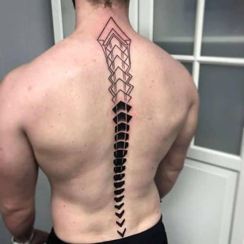 Tatouage colonne vertébrale les 50 plus beaux modèles