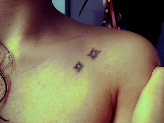 Tatouage étoiles De Peter Pan Sur La Clavicule
