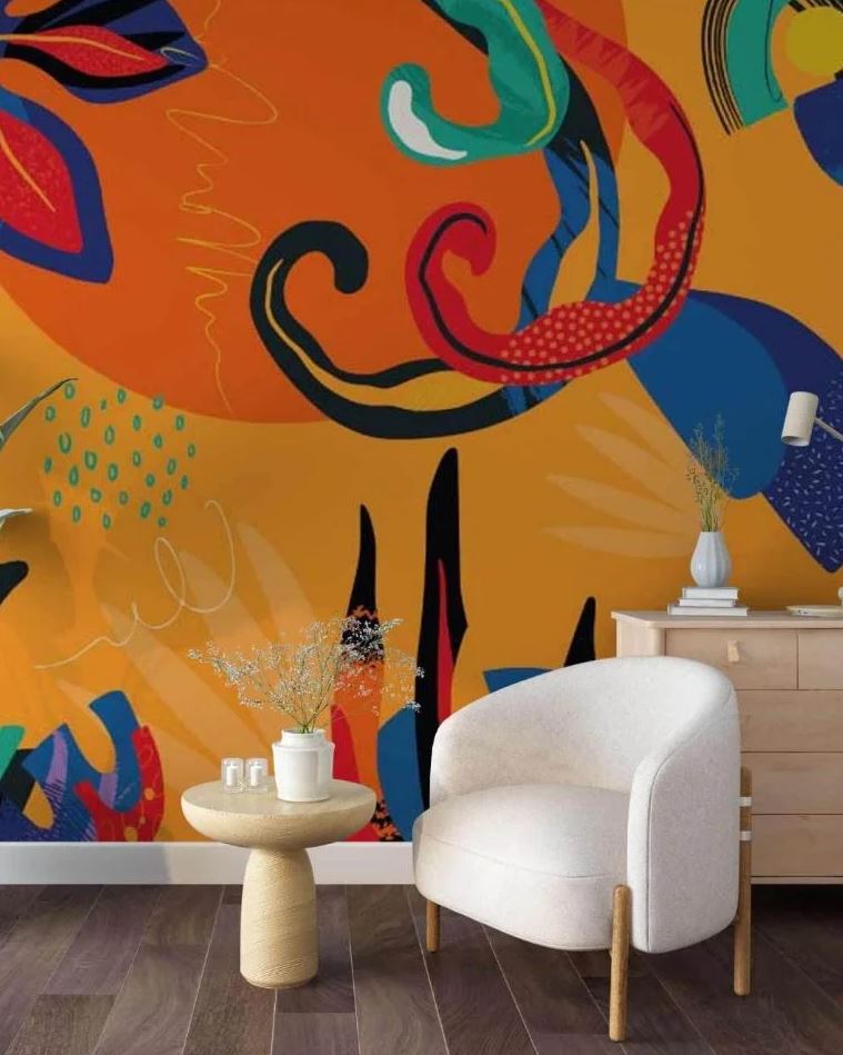 couleurs Franches Et Motifs Abstraits