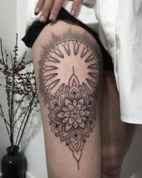 Tatouage Cuisse Femme Mandalanull