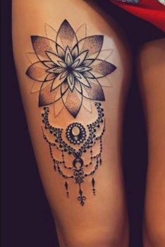 Tatouage Cuisse Femme Mandalanull