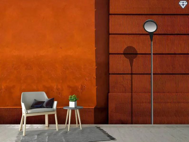 papier Peint Orange Brûlé