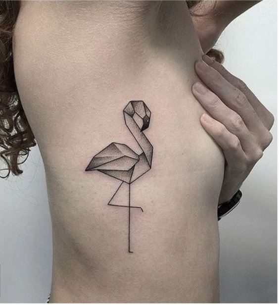 Tatouage Flamand Géométrique Sur Les Côtes
