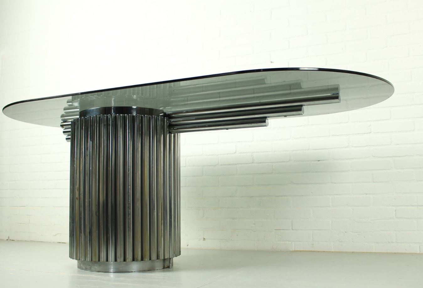 table En Verre Et Inox