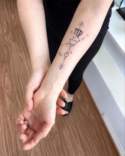 Tatouage Constellation Vierge
