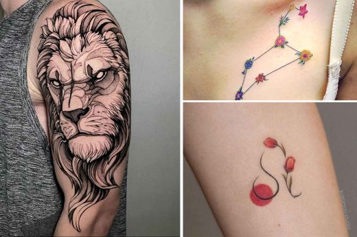 Tatouage Signe Astrologique Lion