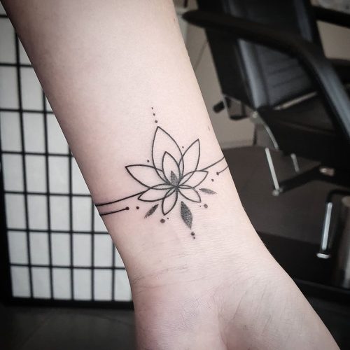 Tatouage Fleur De Lotus Poignetnull
