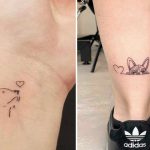 Tatouage Chien Minimaliste