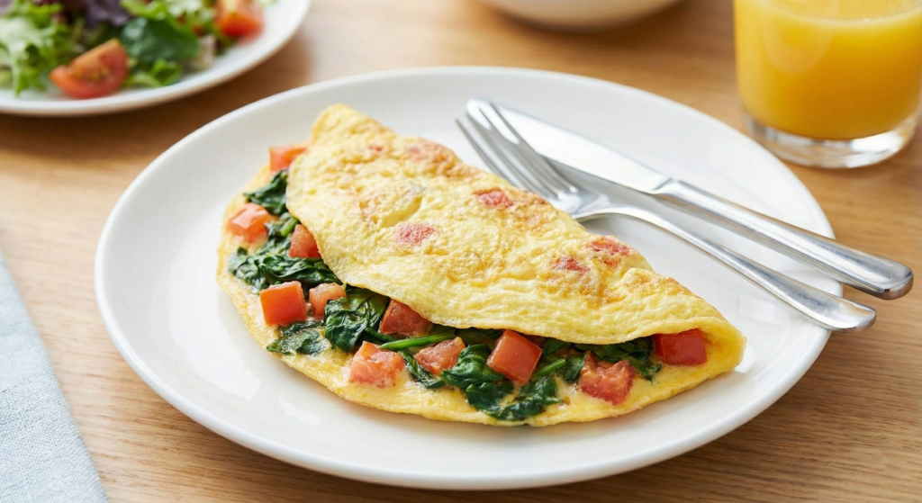 Omelette express aux légumes en 5 minutes chrono